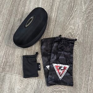 Oakley sunglasses hard case and soft sleeves